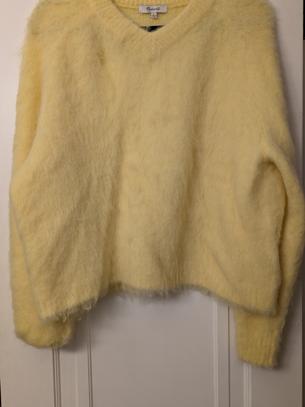 Madewell Women's Soft Yellow Crewneck Sweater